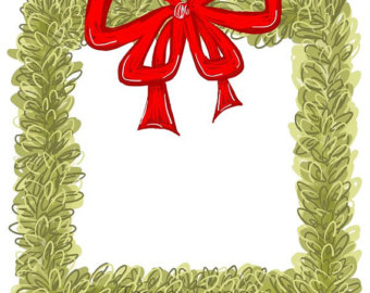 340x270 Christmas House Clipart Christmas Card Art Southern Chic