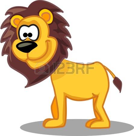 445x450 King Of The Savannah Clipart