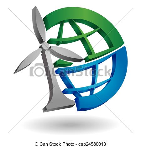 450x469 Renewable Energy Concept, Abstract Illustration With Planet
