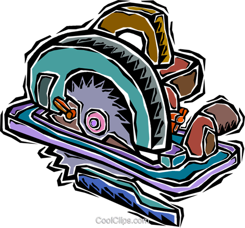 480x448 Skill Saw Royalty Free Vector Clip Art Illustration Vc007217