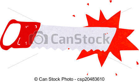 450x266 Cartoon Saw Vector Clip Art
