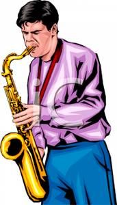 171x300 Man Playing Saxophone Clipart