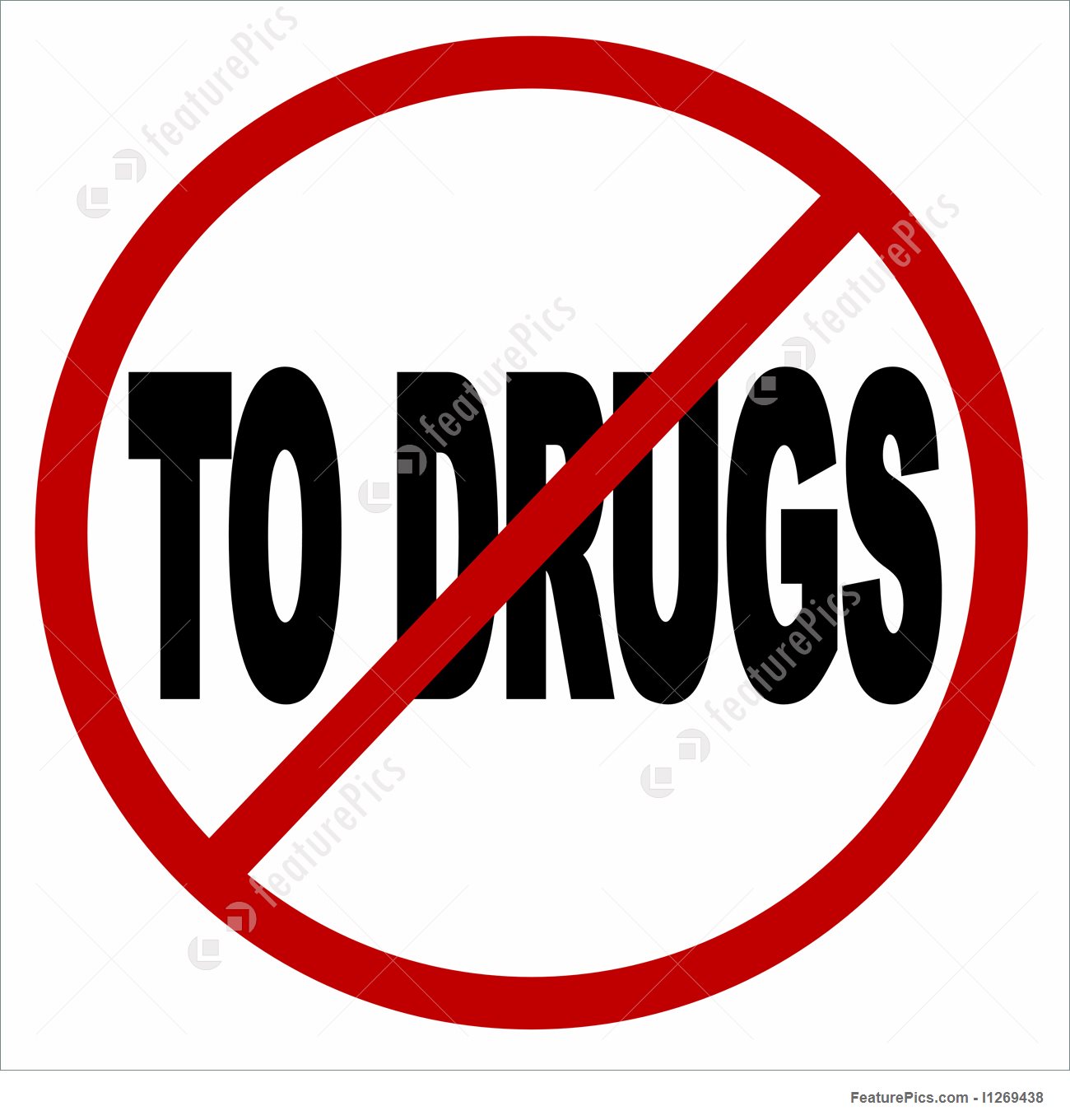 1300x1360 No To Drugs Icon Stock Illustration I1269438