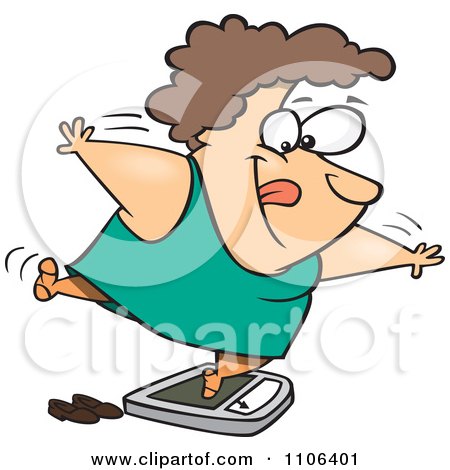 450x470 Clipart Of A Cartoon Chubby White Man In A Robe And Pjs, Balancing