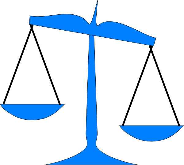 600x539 Scale Tipped Risks Vs Benefits Clip Art