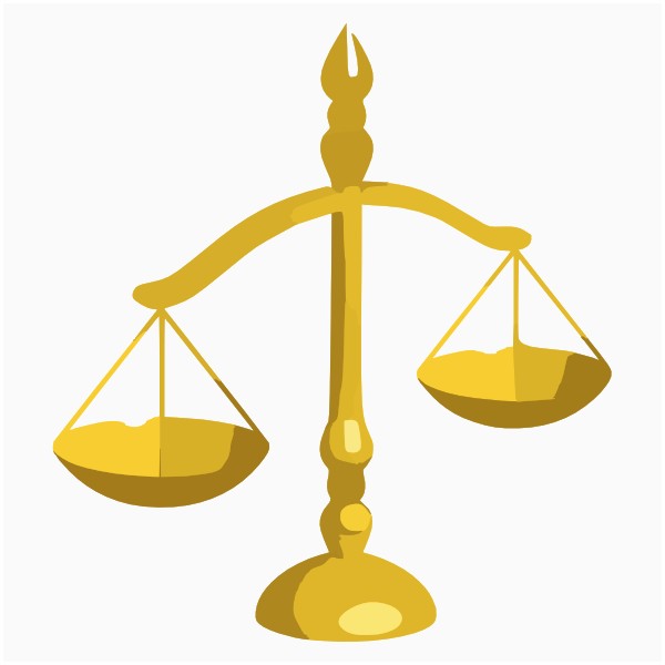 600x600 Scales Of Justice Clipart Elegant Scale Clip Art