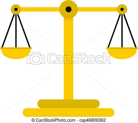 450x401 Scales Of Justice Icon Isolated. Scales Of Justice Icon Flat