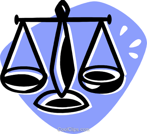 480x438 Scales Of Justice Royalty Free Vector Clip Art Illustration