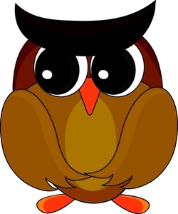 250x300 Scary Owl Clip Art