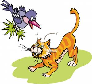 300x277 Kitten Clipart Scared