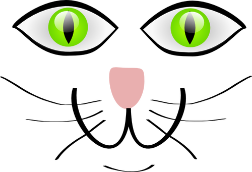 500x341 Vector Clip Art Of Cat With Green Eyes Public Domain Vectors