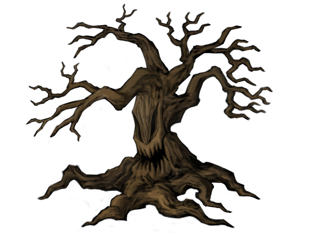 1261x944 Drawings Of Scary Trees Creepy Tree Free Download Clip Art