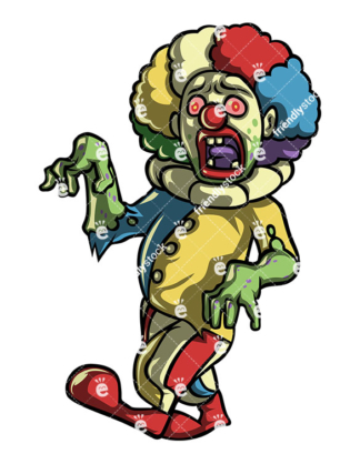 324x418 Zombies Vector Cartoon Clipart Collection
