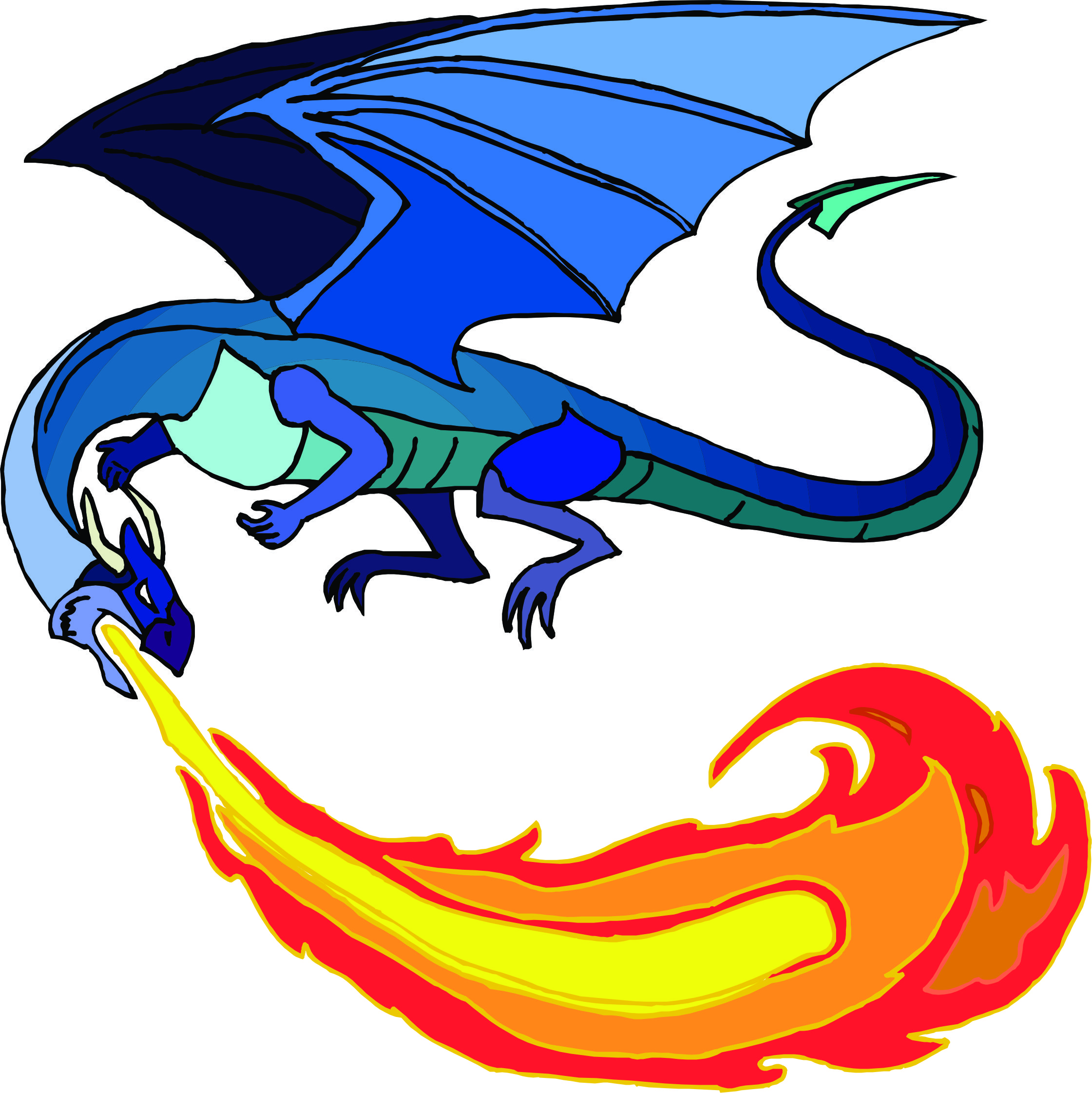 2241x2243 Collection Of Scary Dragon Clipart High Quality, Free