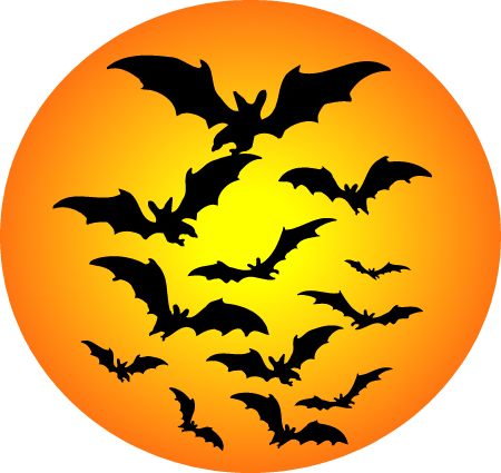 450x425 Bat Clipart Creepy Halloween