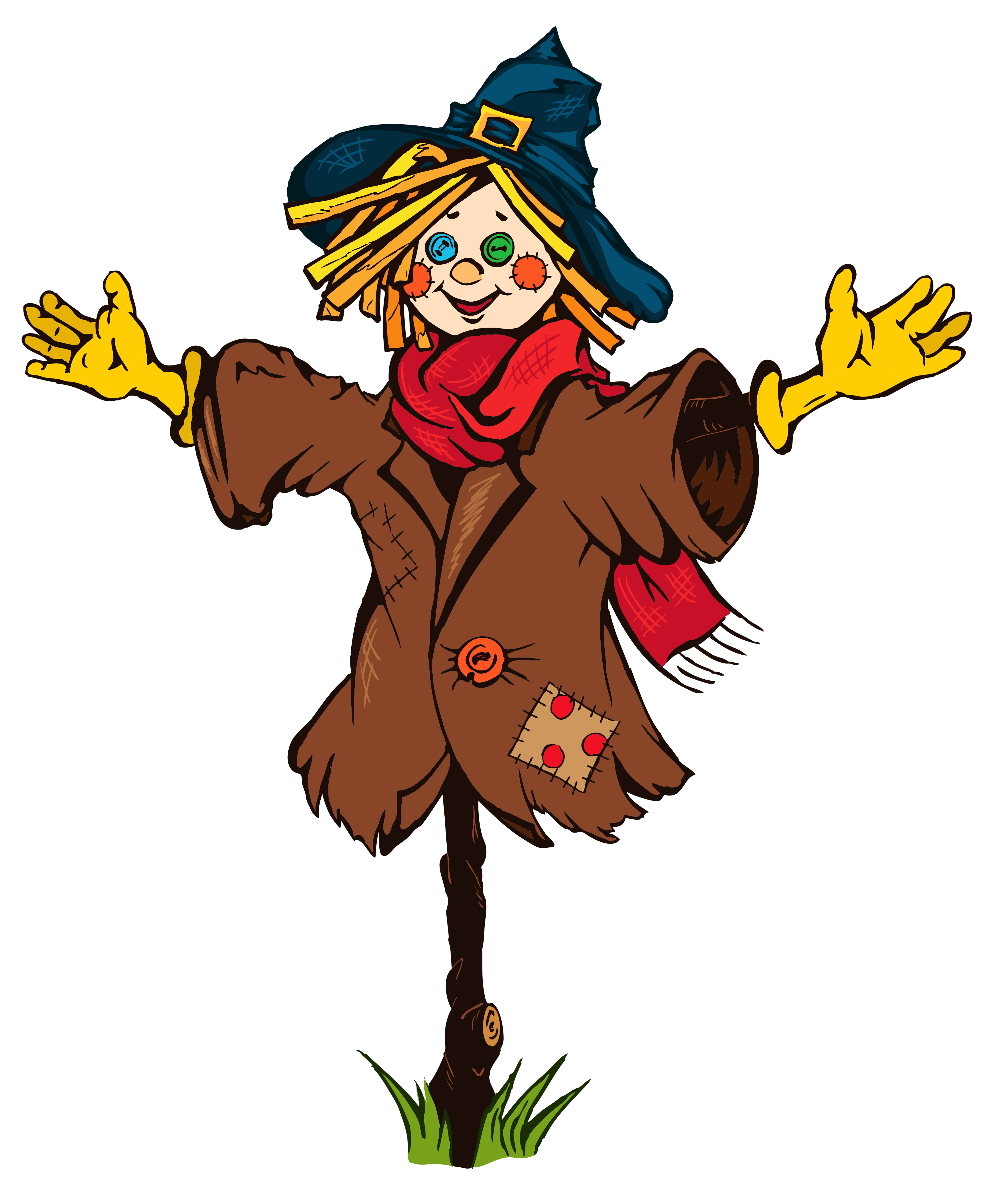 3437x4204 Turkey Clip Art Scarecrow