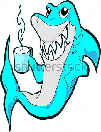 344x450 Cartoon Shark Free Clipart