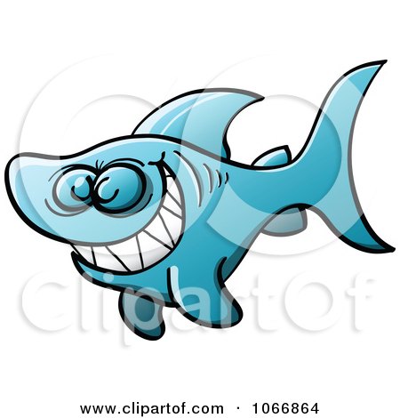 450x470 Clipart Of A Scary Green Carnivorous Fish