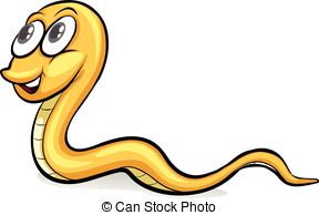 288x194 Illustration Of A Scary Snake On A White Background Vector Clip