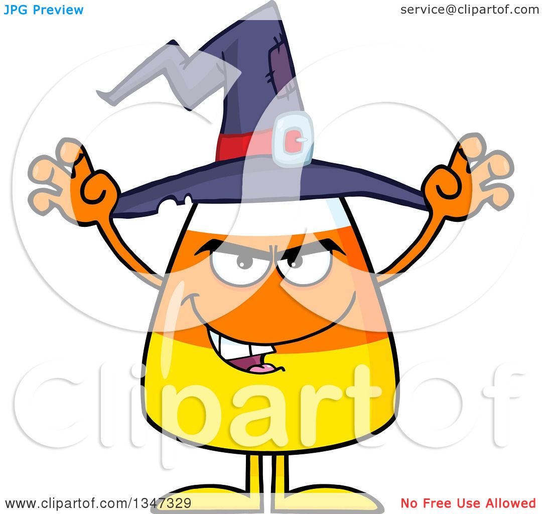 1080x1024 Clipart Of Cartoon Halloween Candy Corn Character Wearing