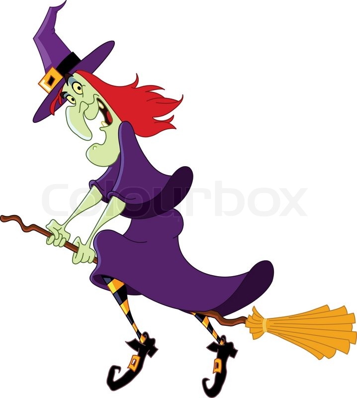 718x800 Witch Clipart Broom Cartoon