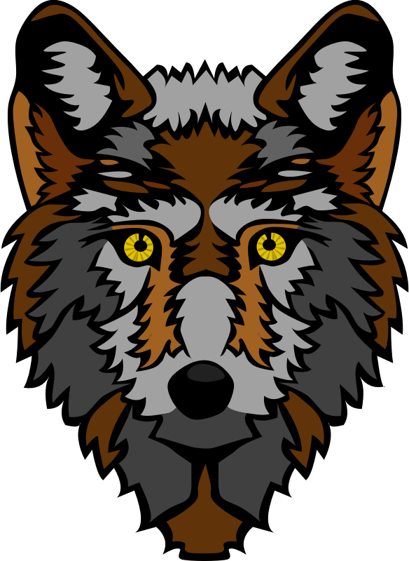 584x800 Wolf Clipart Face