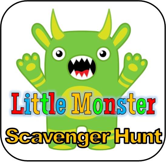 547x533 Little Monster Printable Scavenger Hunt Partygamesplus