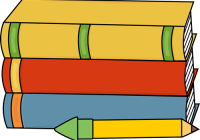 200x140 School Books Clipart School Bag With Books Vector Illustration