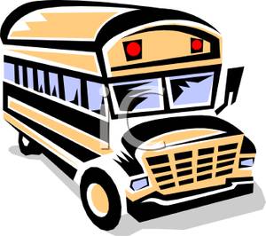 300x266 Art Image The Front Of A Yellow School Bus
