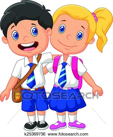386x470 School Children Clip Art Clip Art Of Cartoon School Children