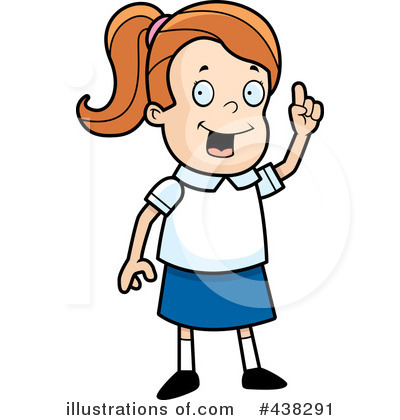 400x420 School Girl Clipart