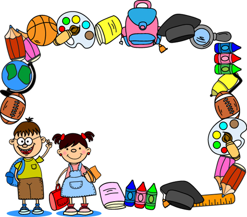500x439 Free Clip Art Of School Border 101 Clip Art