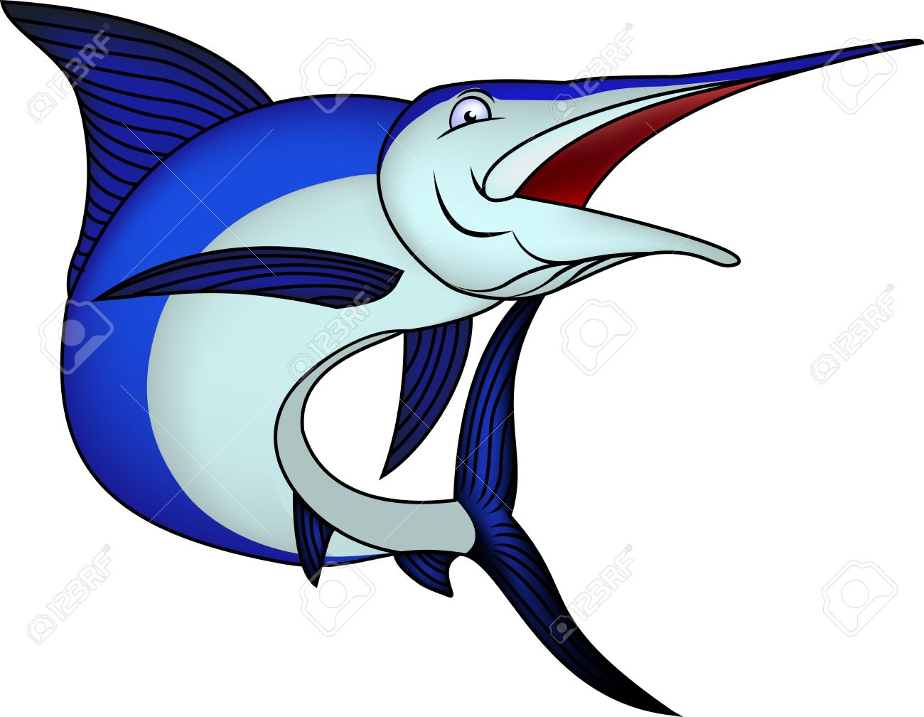 1300x1008 Fish Clipart Blue Marlin