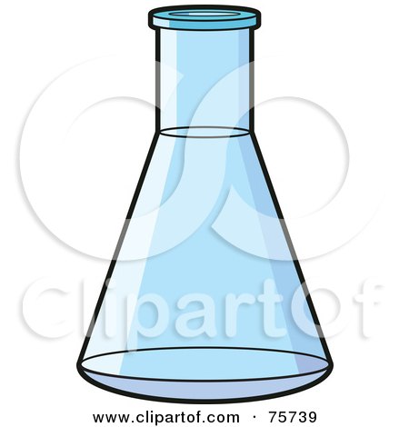 450x470 Royalty Free (Rf) Clipart Illustration Of A Blue Glass Science
