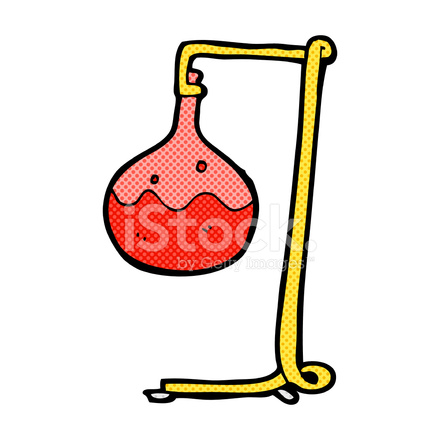 440x440 Comic Cartoon Science Experiment Stock Vector