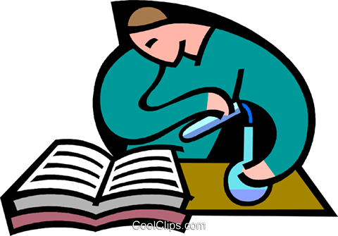 480x335 High School Science Experiment Royalty Free Vector Clip Art