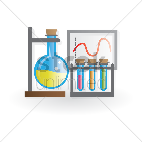 600x600 School Science Lab Vector Image