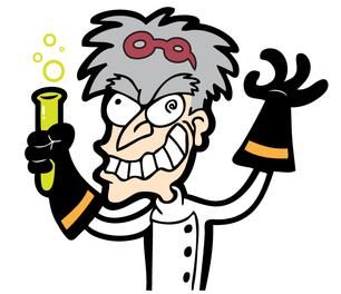 306x264 Elegant Mad Scientist Clipart