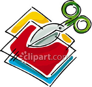 300x284 Scissors Cutting Paper Clipart