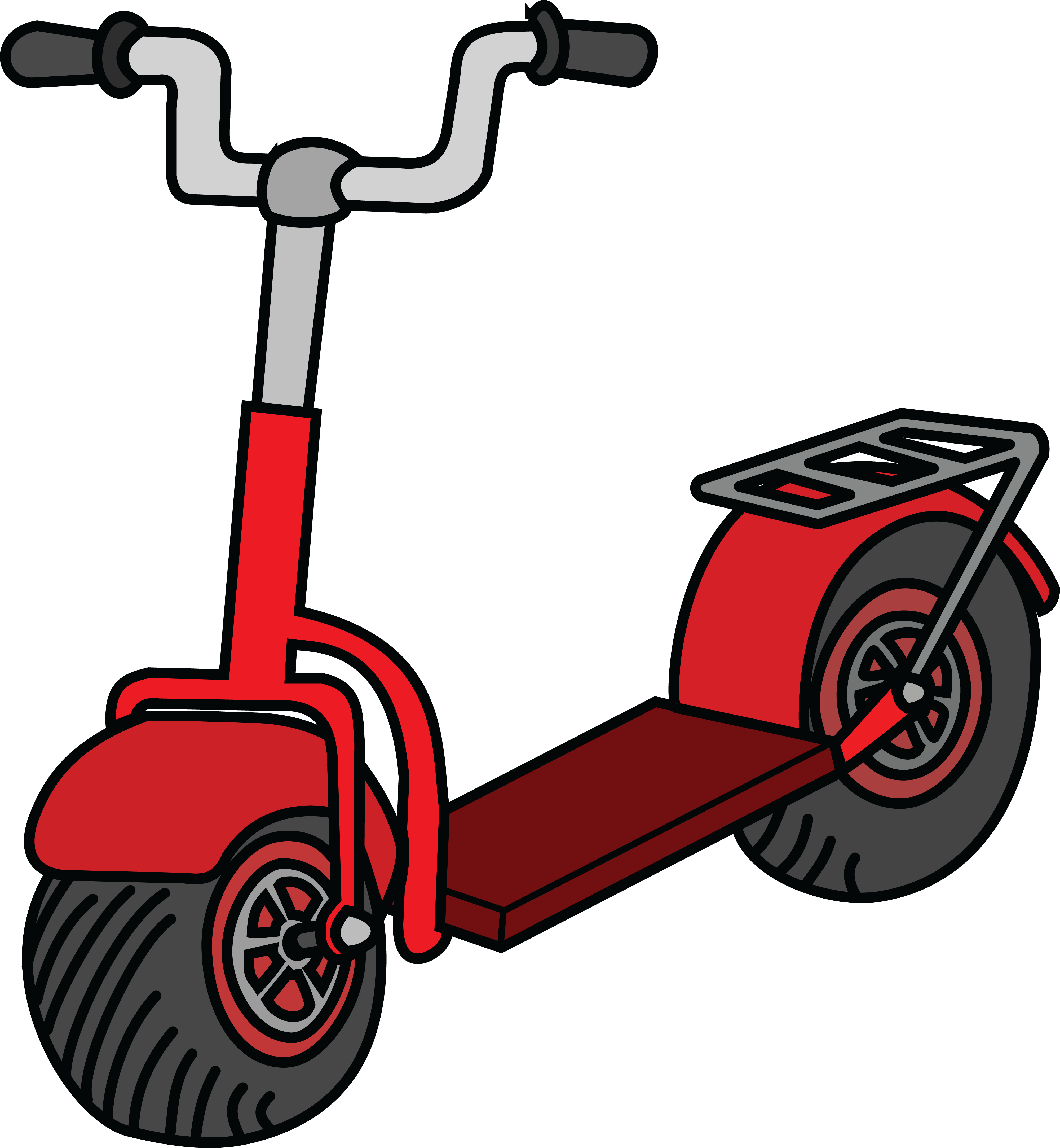 4000x4330 Free Clipart Of A Scooter
