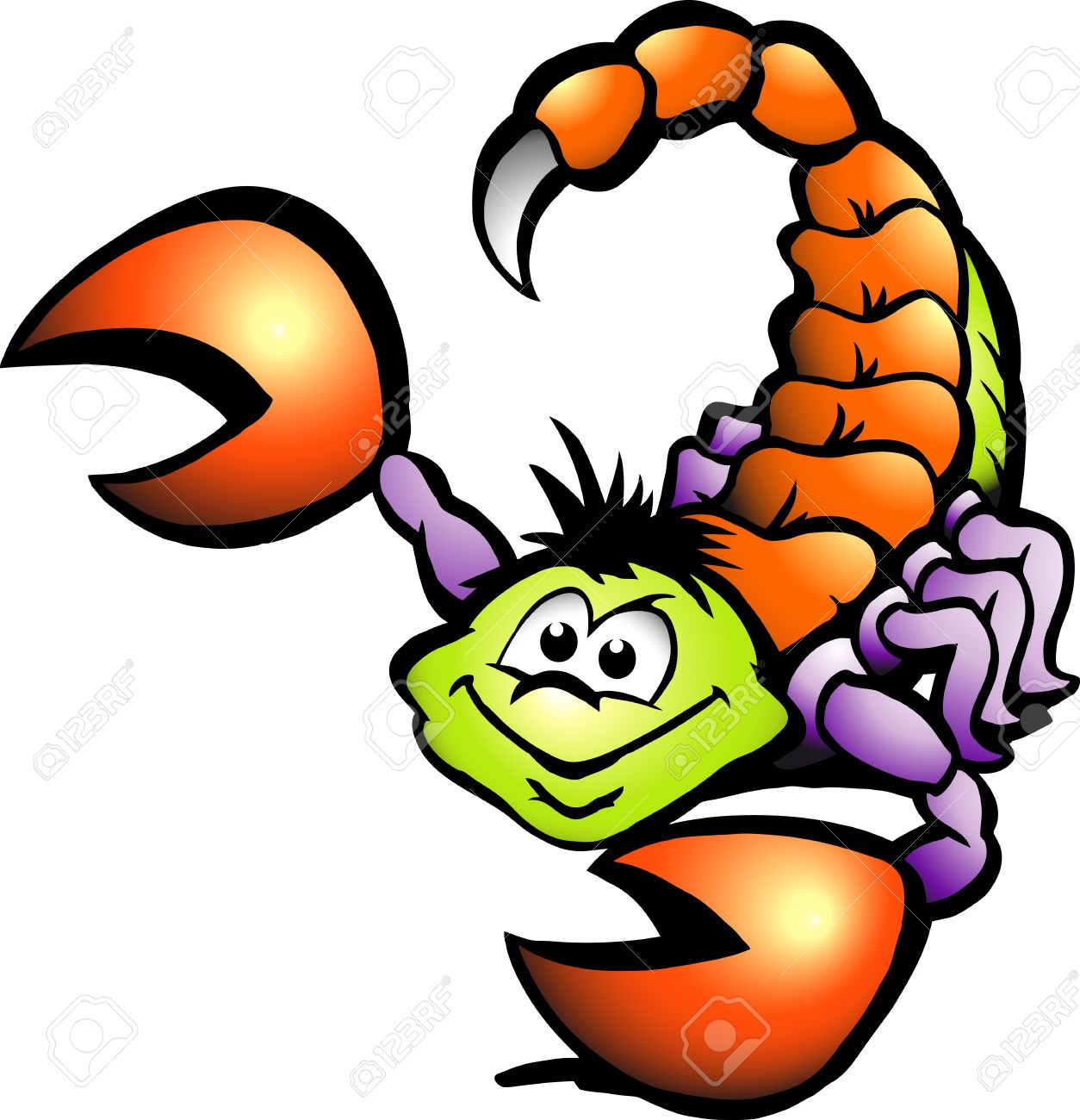 1254x1300 Drawn Scorpion Cartoon