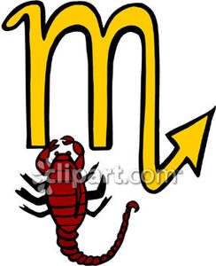 244x300 Yellow Scorpio Symbol With Scorpion