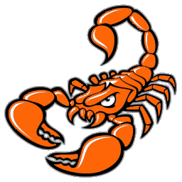 256x256 Scorpion Clipart Orange