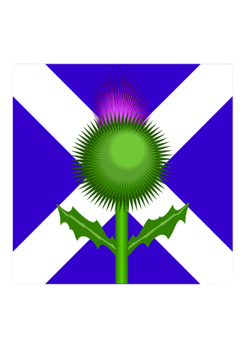 353x500 Scottish Thistle And Flag Vector Image Public Domain Vectors