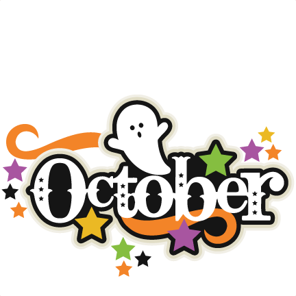 432x432 Clip Art For October October Title Svg Scrapbook Cut File Cute