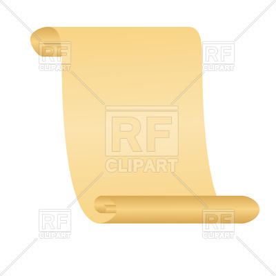 400x400 Old Scroll Paper Royalty Free Vector Clip Art Image