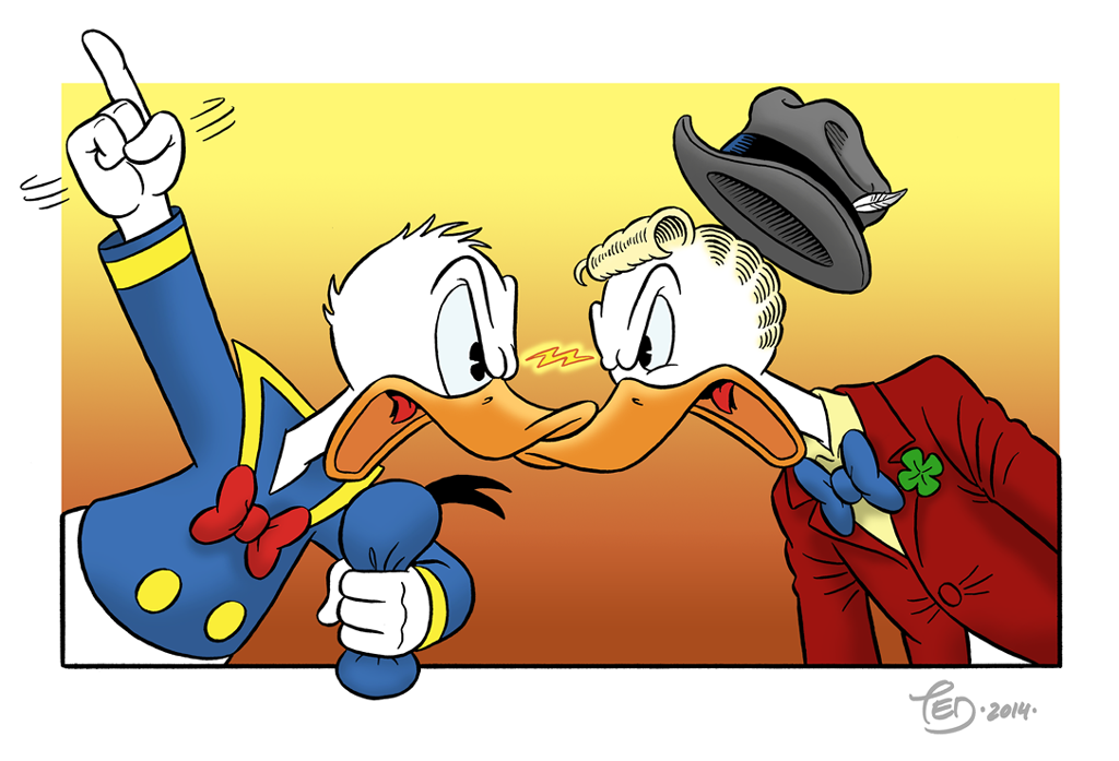1024x697 Donald Vs Gladstone By Tedjohansson