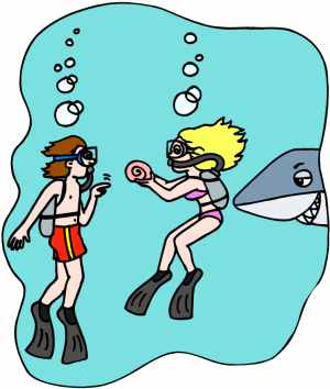 300x354 Scuba Clipart