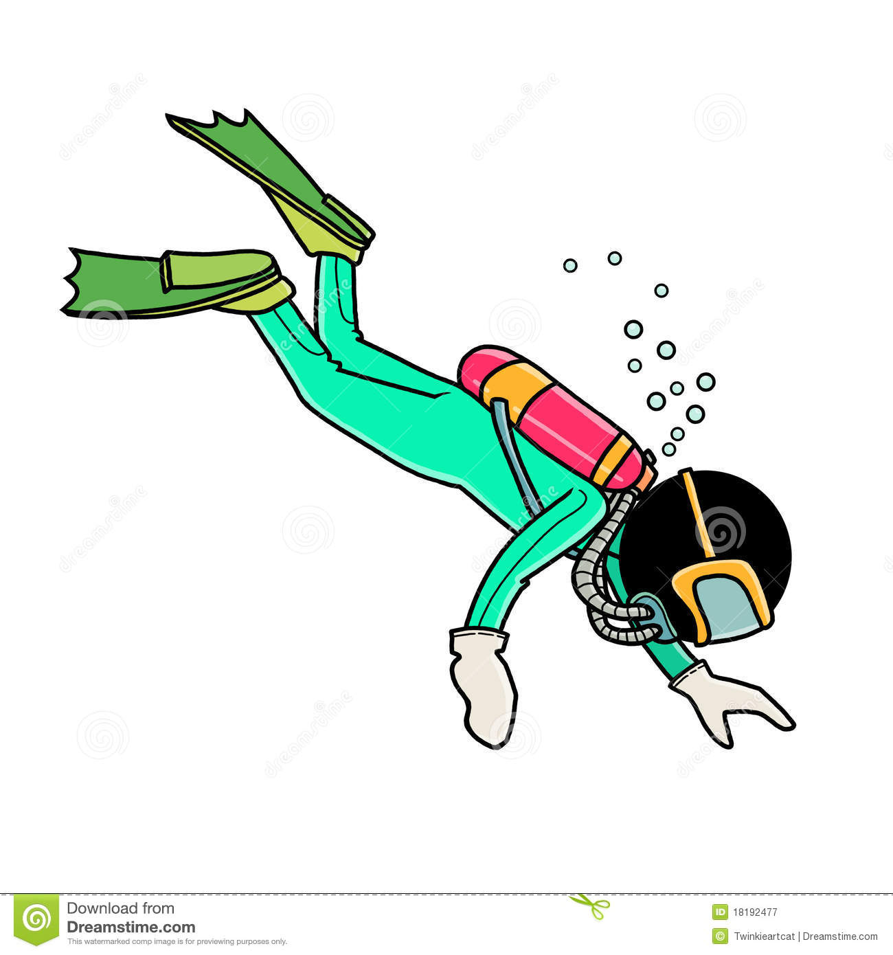 1300x1390 Cartoon Scuba Diver Clipart