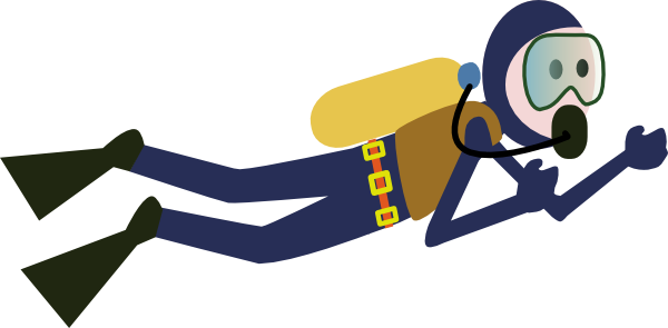 600x295 Cartoon Scuba Diver Clip Art Clipart Panda